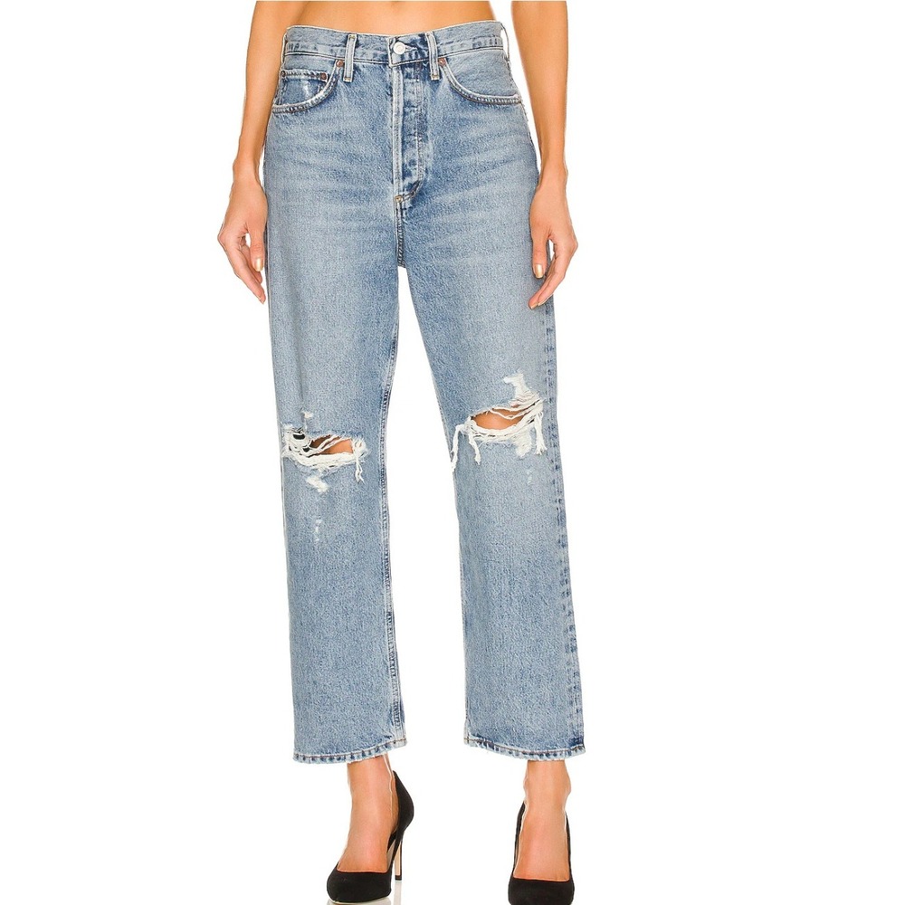 Agolde 90s Crop Jeans in Suspend Blue sz‎ 26